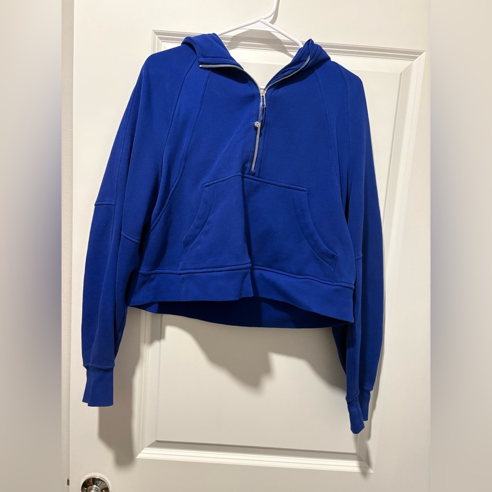 lululemon athletica Riverside Blue Half Zip-Up Hoodie
